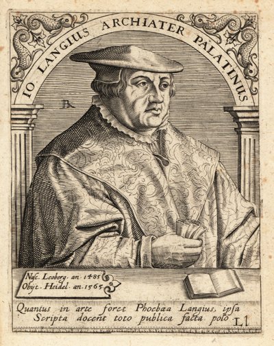 Johannes Lange, medico e chirurgo tedesco da Theodore de Bry