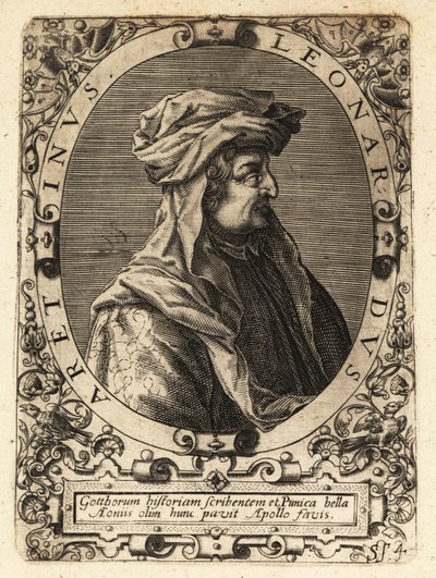 Leonardo Bruni, umanista, storico e statista italiano da Theodore de Bry