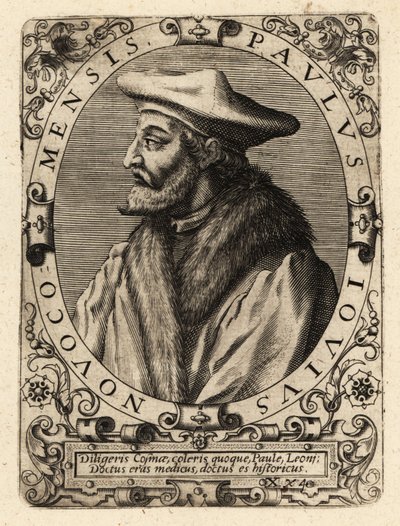 Paolo Giovio, medico italiano da Theodore de Bry