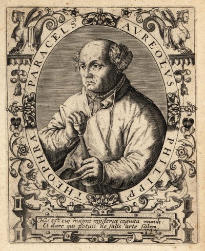 Paracelso, medico, alchimista e astrologo svizzero da Theodore de Bry