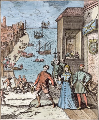 Addio di Colombo con Ferdinando e Isabella, da 