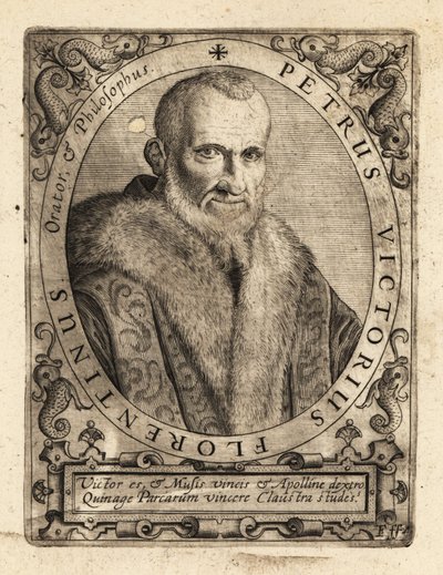 Piero Vettori, scrittore italiano da Theodore de Bry