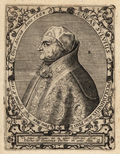 Papa Pio II da Theodore de Bry