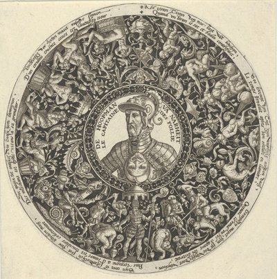 Ritratto del Duca di Alva, da una serie di disegni di Tazza, ca. 1588 da Theodore de Bry