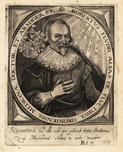 Robert Fludd, medico paracelsiano inglese da Theodore de Bry
