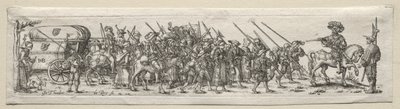 Soldati in marcia da Theodore de Bry