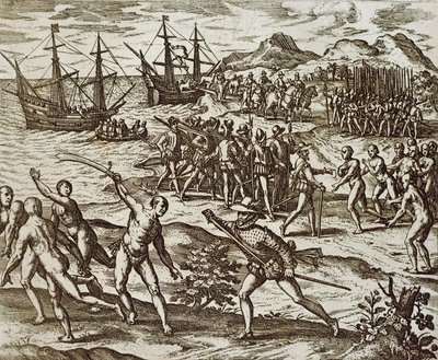 Gli spagnoli in America da Theodore de Bry