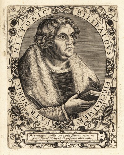 Willibald Pirckheimer, avvocato tedesco da Theodore de Bry