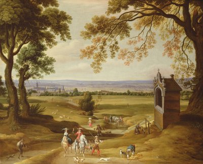 Paesaggio con Bruxelles in lontananza da Theodore van Heil