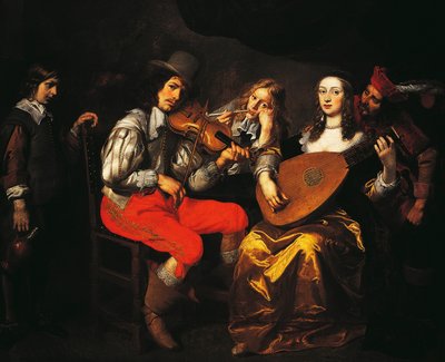 Il concerto, di Theodor van Thulden, circa 1650 da Theodore van Thulden
