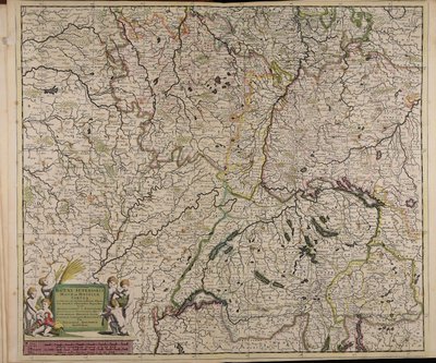 Accuratissima Rheni superioris Mosae et Mosellae tabula ac minores in eosdem in fluentes fluvii cum omnibus adherentibus regionibus sicut archiepiscopatus et electoratus Moguntini et Palatinatus Rheni Lotaringiae Helvetiae Alsatiae Sueviae et comitatus Bur da Theodorus Danckerts