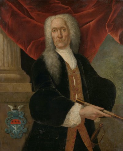 Ritratto di Abraham Patras, Governatore Generale della Compagnia Olandese delle Indie Orientali da Theodorus Justinus Rheen