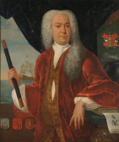 Ritratto di Adriaan Valckenier, Governatore Generale della Compagnia Olandese delle Indie Orientali da Theodorus Justinus Rheen