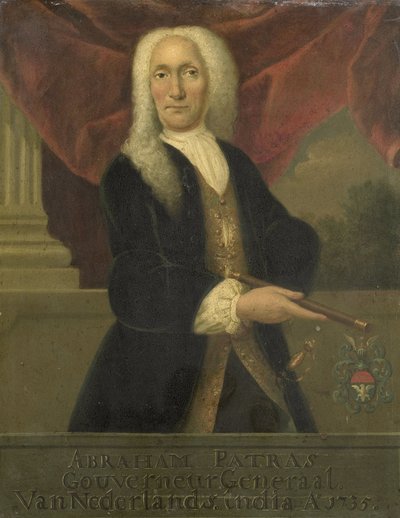 Ritratto di Abraham Patras, Governatore Generale della Compagnia Olandese delle Indie Orientali da Theodorus Justinus Rheen