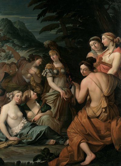 Minerva e le Muse sul Monte Elicona da Theodorus van der Schuer