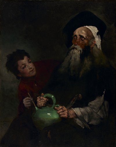 Lazarillo de Tormes e il suo maestro cieco da Theodule Ribot