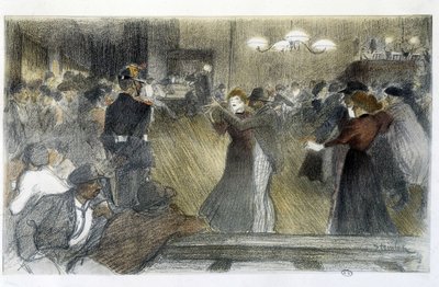 Ballo - disegno di Steinlen da Théophile Alexandre Steinlen