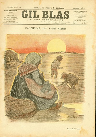 Copertina di "Gil Blas" da Théophile Alexandre Steinlen
