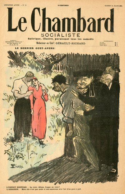 Copertina di Le Chambard socialiste, Satirico a Colori da Théophile Alexandre Steinlen