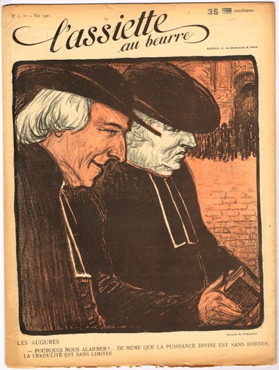 Copertina di "The Butter Plate", numero 5, Satirico a Colori da Théophile Alexandre Steinlen