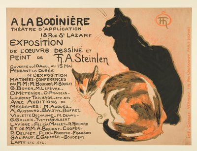Ausstellung des gezeichneten und gemalten Werks von T. A. Steinlen da Théophile Alexandre Steinlen