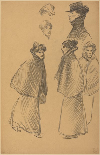 Studi di figure [recto] da Théophile Alexandre Steinlen
