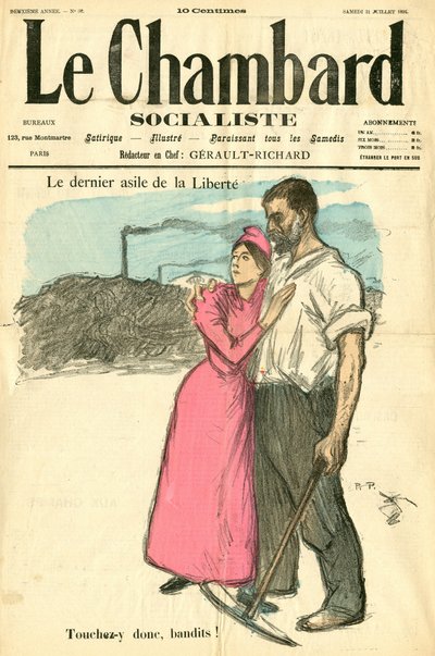Le Chambard socialiste, numero 32, Satirico a colori da Théophile Alexandre Steinlen