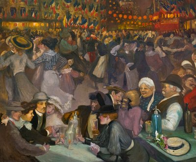 Il ballo del giorno della Bastiglia (14 luglio) - Alexandre Theophile Steinlen (1859-1923) - dettaglio di 