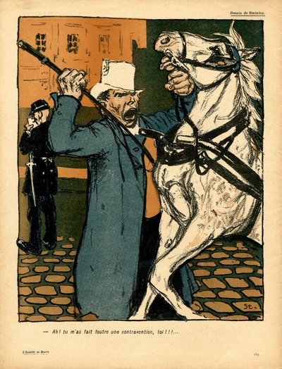 Il piatto del burro, Satirico a colori da Théophile Alexandre Steinlen