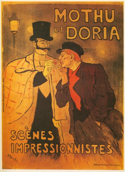 Teofilo A. Steinlen: Mothu e Doria. Scene impressioniste. Francia ... (litografia) da Théophile Alexandre Steinlen