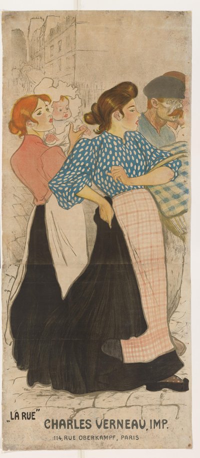Due donne e un uomo in strada da Théophile Alexandre Steinlen
