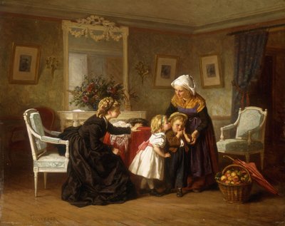 Il bacio da Theophile Emmanuel Duverger