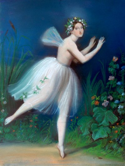 Ritratto di Carlotta Grisi in Giselle, 1841 da Theophile Gautier