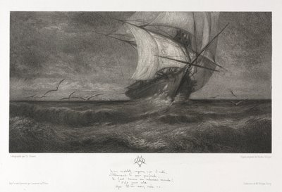 La nave fantasma, o Sulle onde da Theophile Narcisse Chauvel
