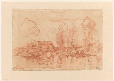 Paesaggio vicino a Nijmegen da Theophile de Bock