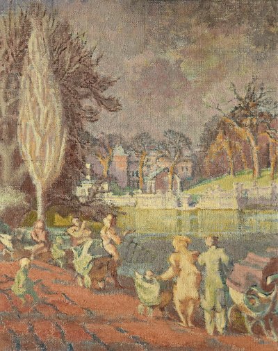 La Serpentine in primavera, Hyde Park, Londra da Therese Lessore