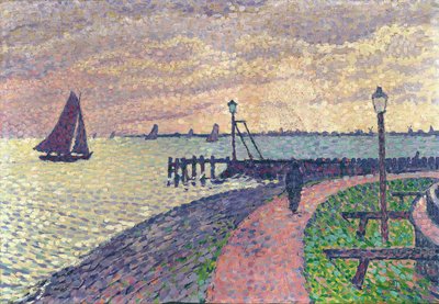 Ingresso al porto di Volendam da Théo van Rysselberghe