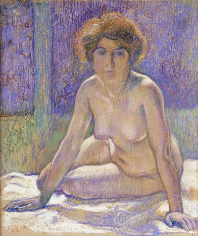 Donna nuda seduta, c.1912 da Théo van Rysselberghe