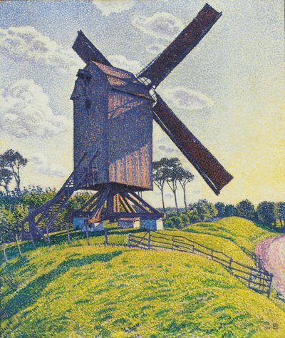Mulino a vento nelle Fiandre da Théo van Rysselberghe