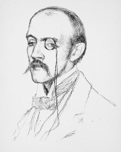 Ritratto di Henri de Régnier, c. 1898 da Théo van Rysselberghe