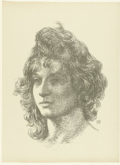 Ritratto di giovane donna da Théo van Rysselberghe