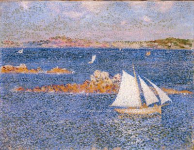 Vicino alle rocce di Per-Kiridec da Théo van Rysselberghe