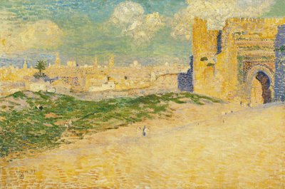 La Porta di Mansur a Meknes, Marocco da Théo van Rysselberghe