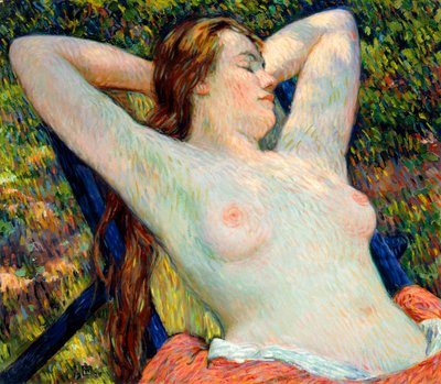 La Siesta della Modella da Théo van Rysselberghe