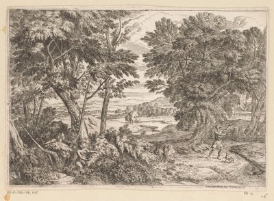 Paesaggio arcadico con Cefalo e Procri da Théodore