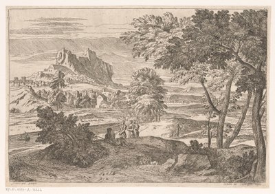 Paesaggio arcadico con figure e conigli
Suite de Paysages (titolo della serie) da Théodore