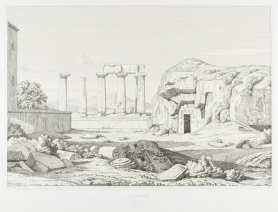 Corinto: Tempio di Nettuno da Théodore Caruelle d