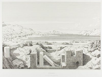 Vista su Corinto da Théodore Caruelle d