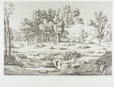 Vista di una delle sorgenti del Monte Pentéli da Théodore Caruelle d