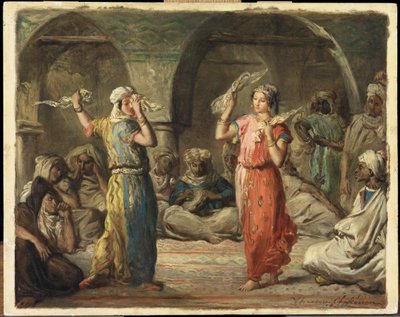 Danzatori algerini. La danza del fazzoletto, 1849 da Théodore Chassériau